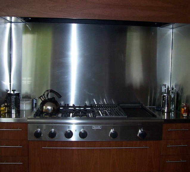 stainless steel range